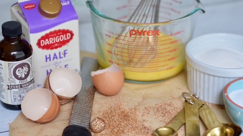 egg custard filling ingredients