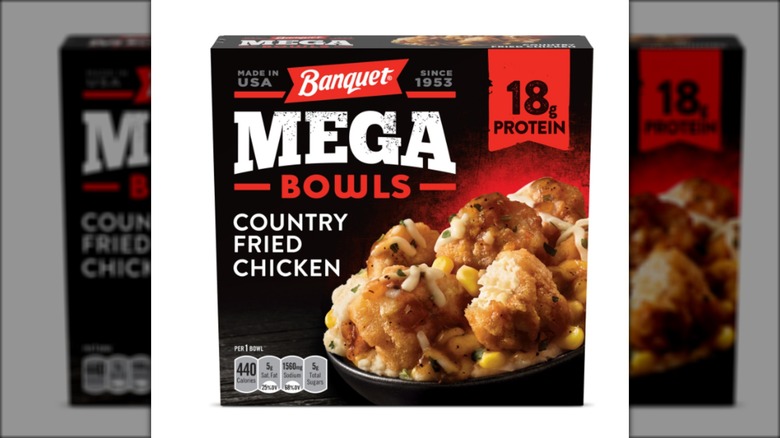 Box of Banquet Mega Bowl country-fried chicken