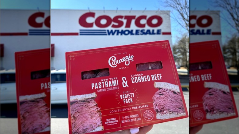 box of Carnegie Deli meats
