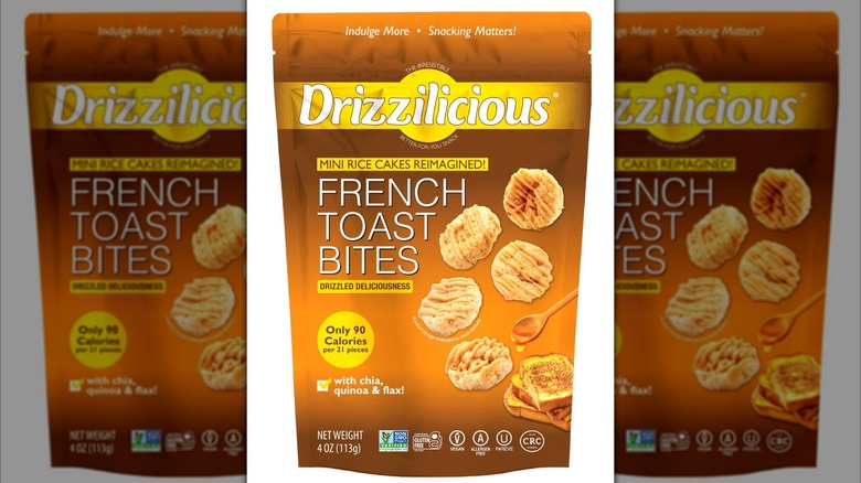 bag of Drizzlicious mini rice cakes
