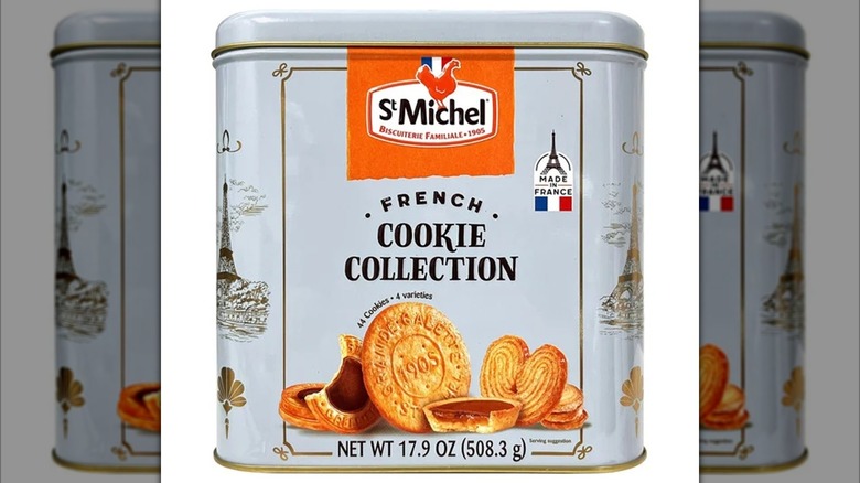 tin of St Michel cookies