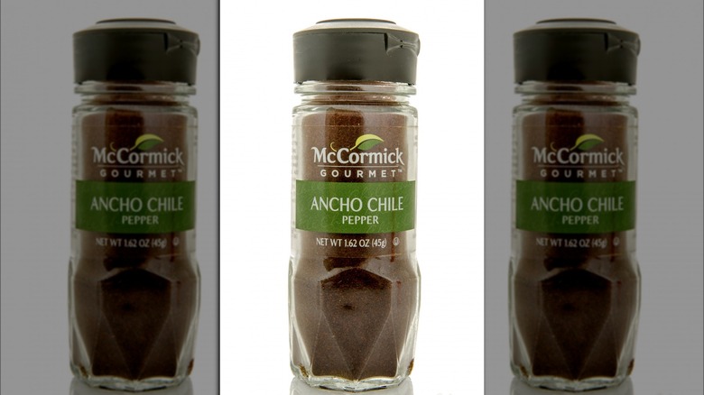 Bottle of McCormick Ancho Chile Powder