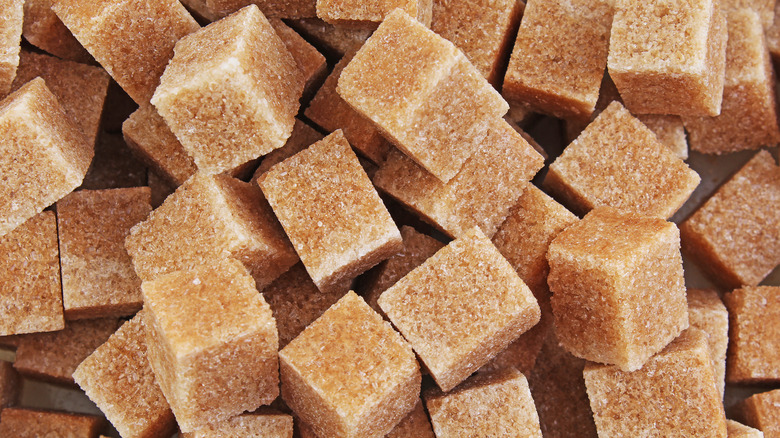 cubes of brown sugar