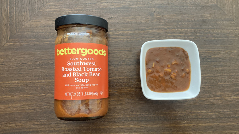 jar of bettergoods Southwest tomato soup