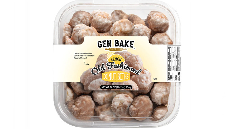 Costco's package of Gen Bake Lemon Old Fashioned Donut Bites