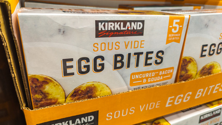 Boxes of Kirkland Signature Egg Bites