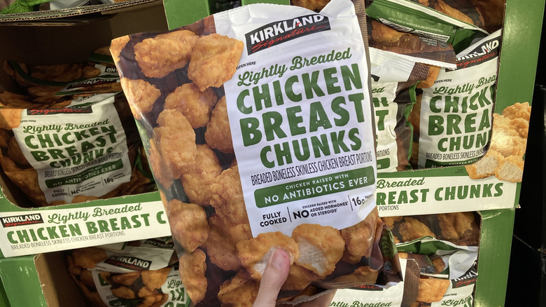 Bags of Kirkland chicken chunks