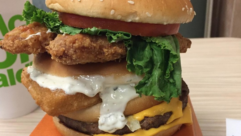 The Land, Sea and Air Burger