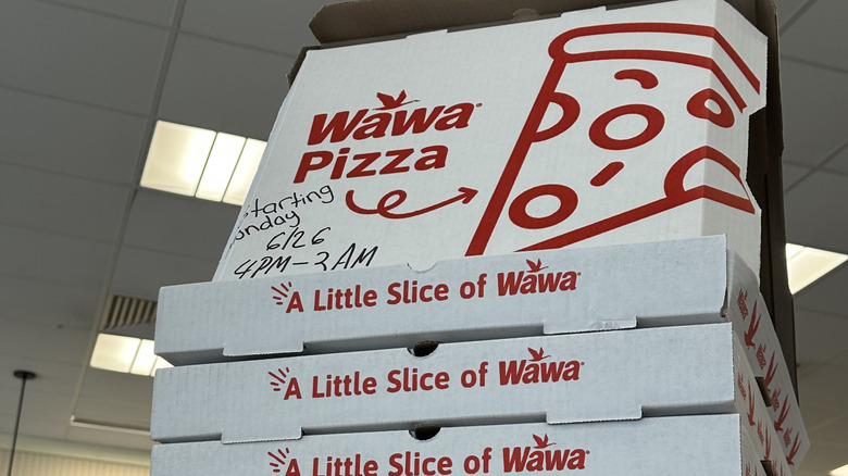 Wawa pizza boxes