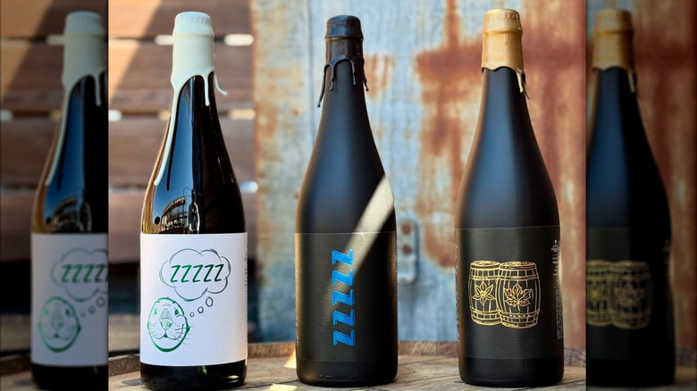 three Nillerzzzzz bottles, Double Barrel Maple on the right
