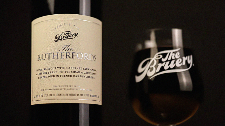 The Rutherfords bottle beside full glass