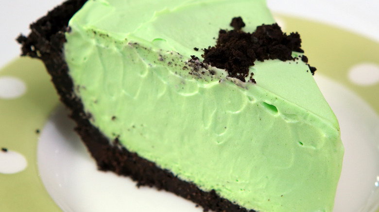 A slice of grasshopper pie