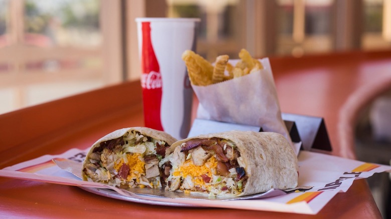 a burrito and soda from Naugles