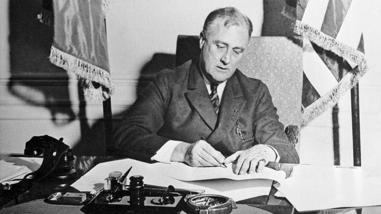 Portrait of Franklin D. Roosevelt