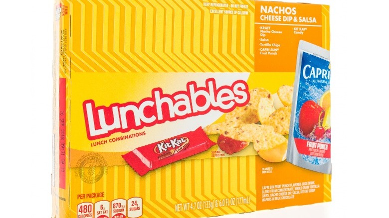 Nachos Lunchables on white