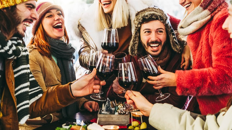 apres ski wine toast