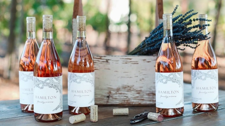 Hamilton Family Wines Rose of Grenache bottles