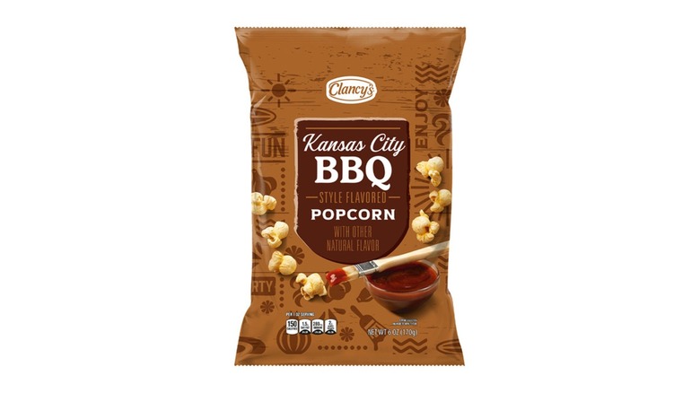 bag of Clancys BBQ popcorn