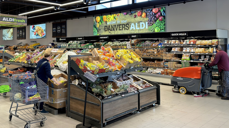 Aldi store interior