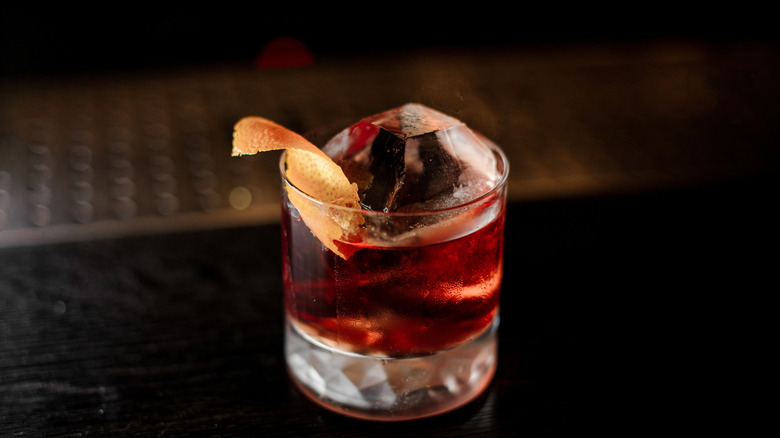 A Boulevardier cocktail
