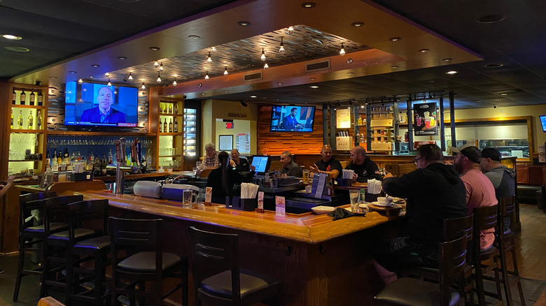 View of Outback's bar