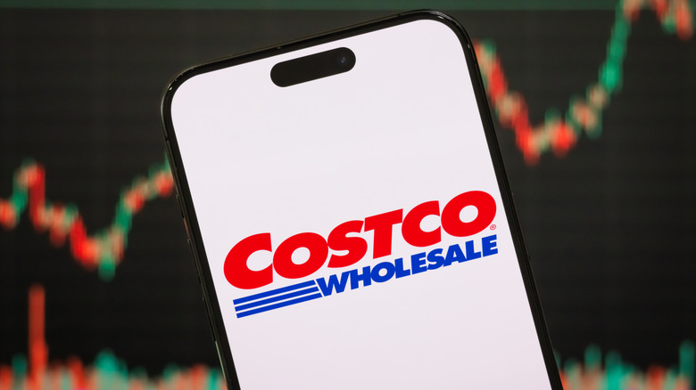 phone displaying Costco app