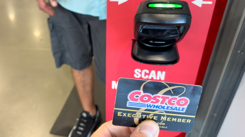 card scanner at Costco entrance