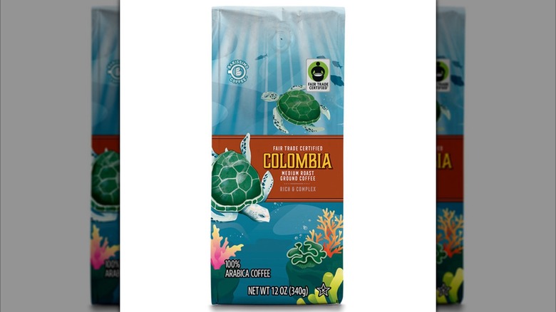 bag of Barissimo coffee grounds