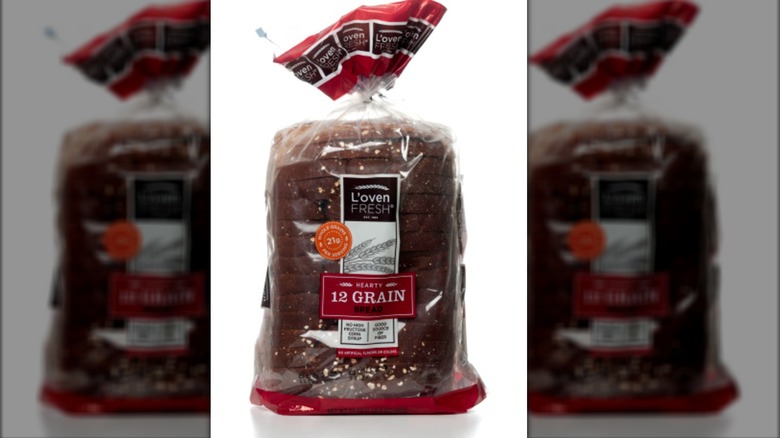 package of L'oven Fresh 12-grain bread