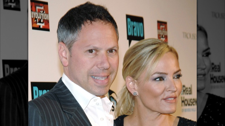 FAT Brands founder and former CEO Andrew Wiederhorn poses with his wife, Tiffany Wiederhorn