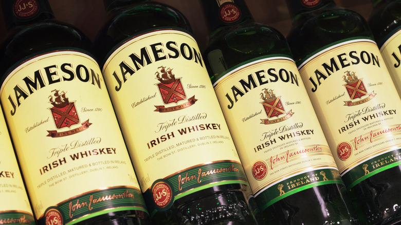 Bottles of Jameson Irish whiskey