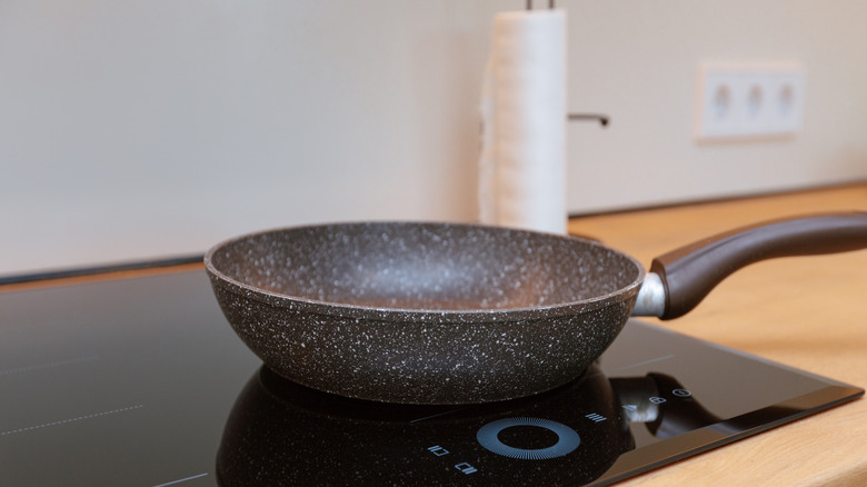 Pan on induction stove