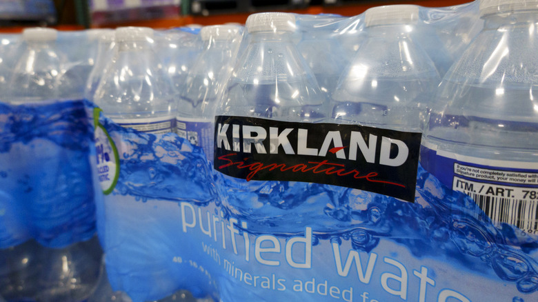Kirkland Signature Purified Water in package