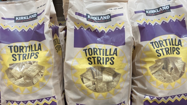 Bags of Kirkland tortilla strips