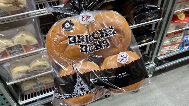 Bag of brioche rolls