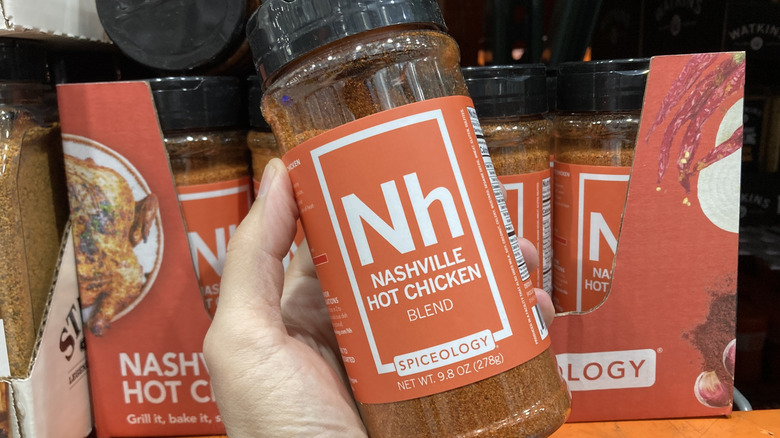 Bottle of Spiceology chicken seasoning