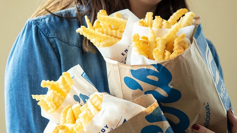 bags of Culver's fries