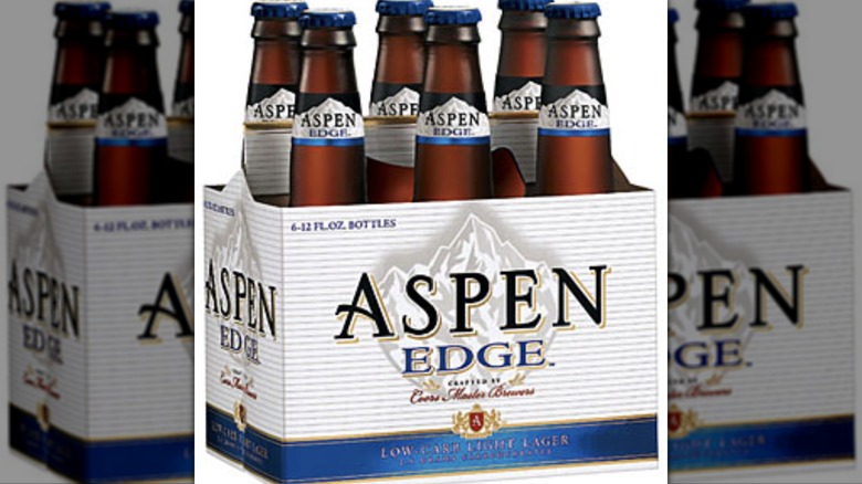 Six pack of Aspen Edge beers