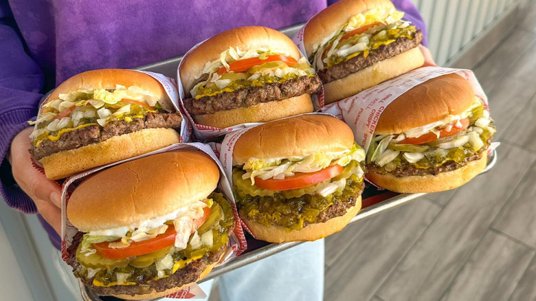 Fatburger burgers in a tray