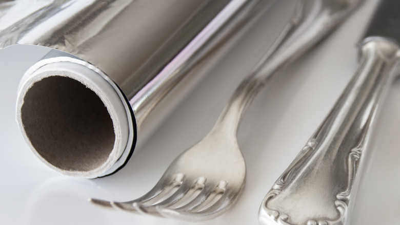 foil fork knife
