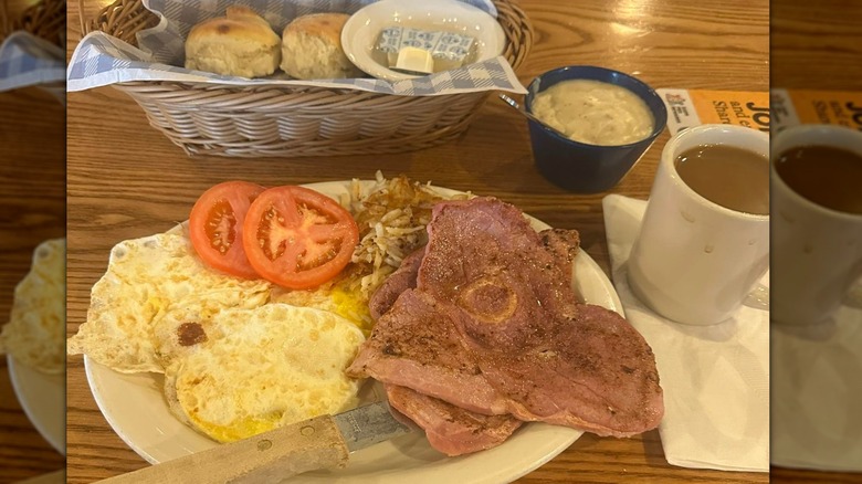 The country boy breakfast at Cracker Barrel