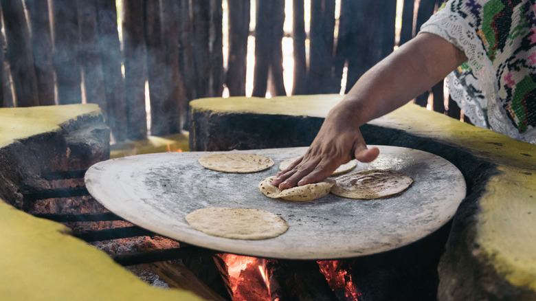 tortillas being made from scratch