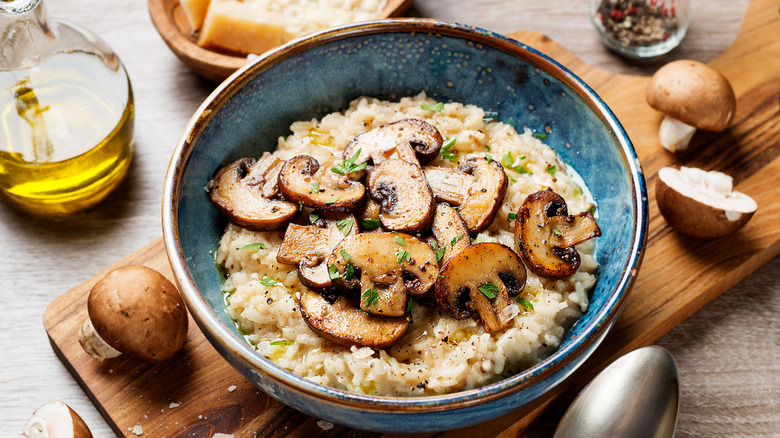 mushroom risotto