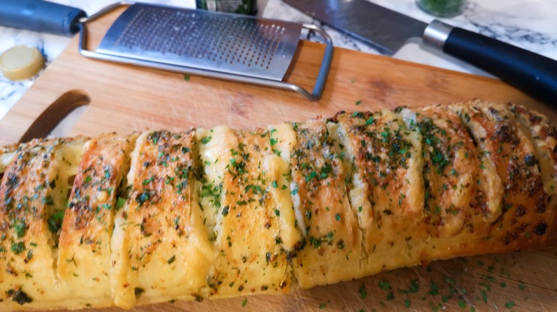Garlic bread ciabatta