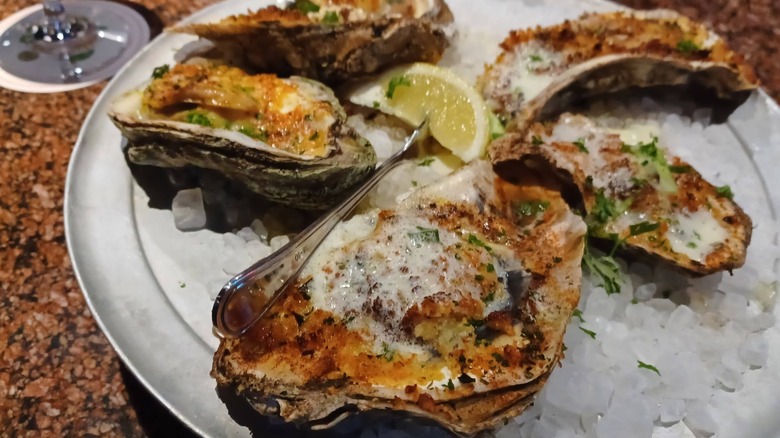 Roasted oysters from Pappadeaux Seafood Kitchen