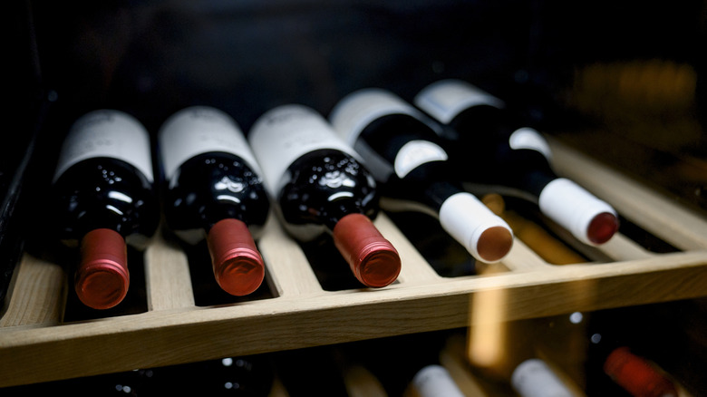 Various bottles of red and white wine