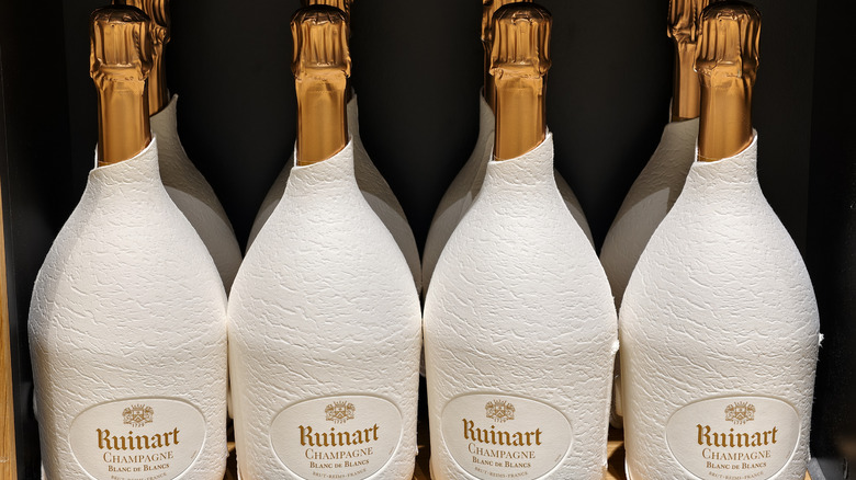 Bottles of Ruinart Blanc de Blancs