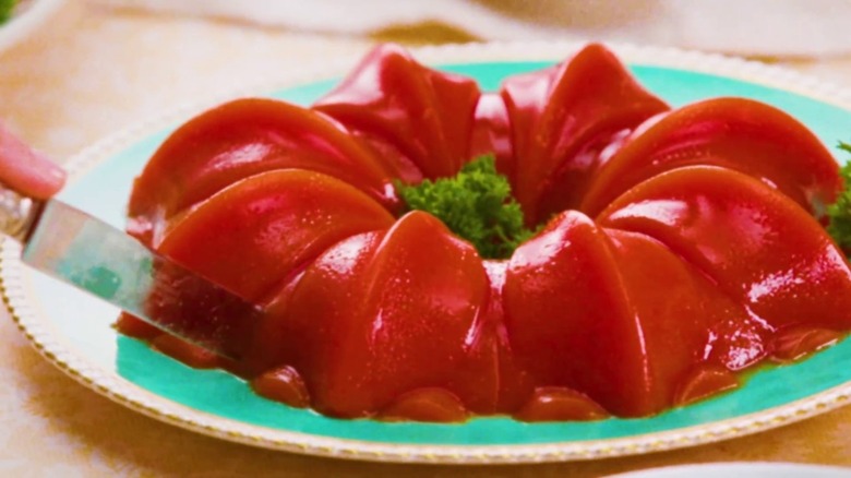 Jellied tomato aspic