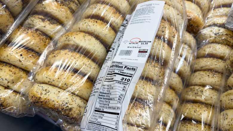 packs of Kirkland Signature Everything Bagels