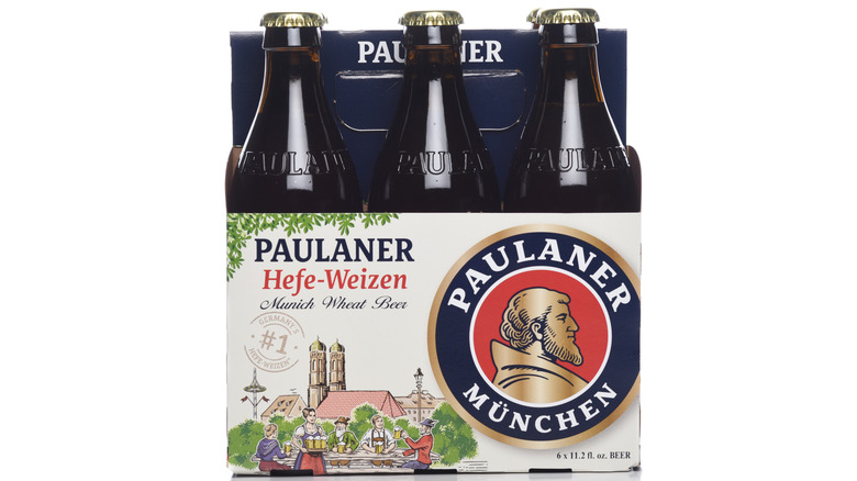 Six pack of Paulaner Hefe-Weizen